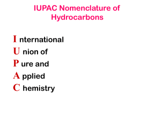 02A naming alkane alkene alkyne 2