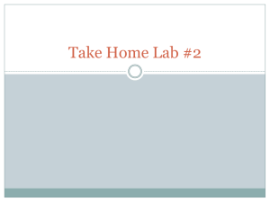 Take Home Lab #2