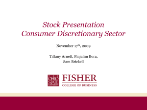 Consumer Discretionary - Fisher College of Business