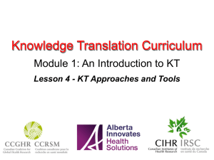KTC Module 1 – Lesson 4 – presentation