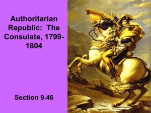 Authoritarian Republic: The Consulate, 1799