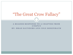 The Great Crow Fallacy