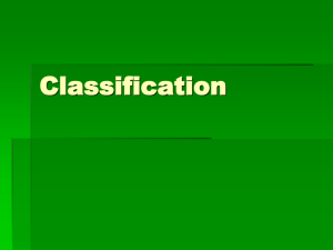Historical Development of Classification