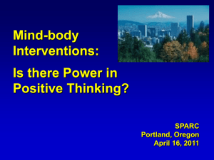 Mind-body Interventions - National College of Natural Medicine