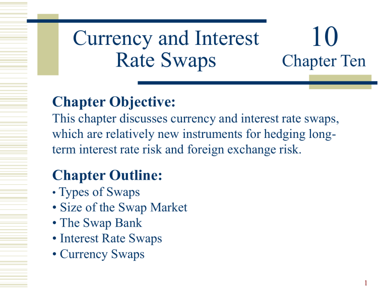 Currency And Interest Rate Swaps
