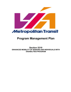 Program Management Plan Updates