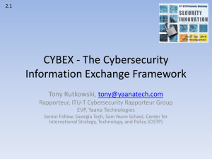 Cybersecurity Information Exchange Framework - Docbox