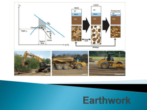 Earthwork Specifications Updates