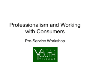 Professionalism - Utah Youth Village