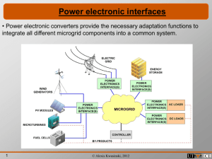Power electronics interfaces initial presentation