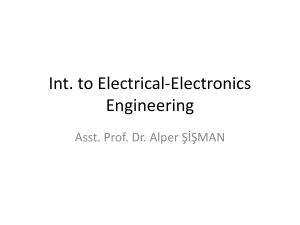 Int. to Electrical-Electronics Engineering