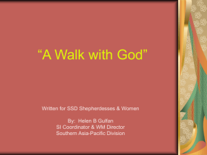 Slide 1 - Adventist Women's Ministries