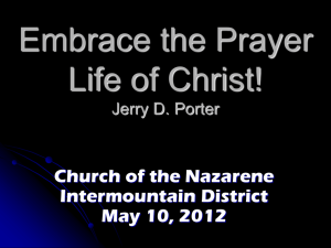 Mt-9-Prayer - Intermountain District Church of the Nazarene