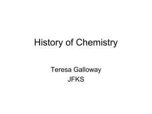 History of Chemistry PPT