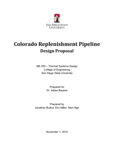 Colorado Replenishment Pipeline DONE