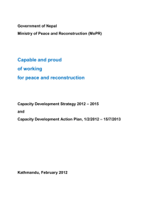 MoPR CD Strategy 1-2-2012 as approved by Ministry