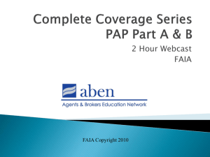 Complete Coverage Series PAP Parts A & B