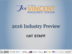 2016 Industry Preview - Independent Insurance Agents of Texas