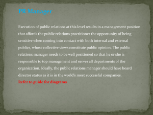2 - PR Manager