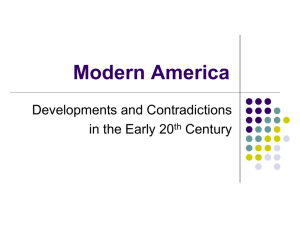 Modern America Midterm Lecture