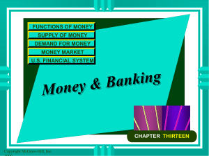 Ch. 13. Money & Banking ppt.