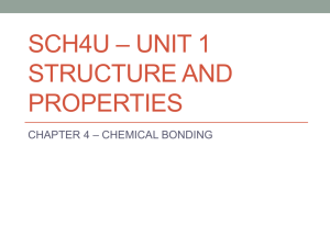 ch4 Notes - Structure and Properties of Matter - Chapter