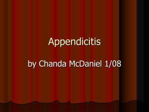 Appendicitis in the AUCC