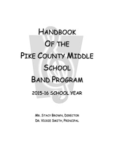 Band Program - Pike County Pirate Regiment