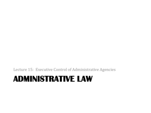 administrative law - National Paralegal College