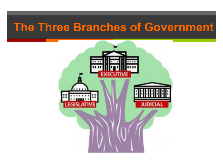 distribution of powers to the three branches of government