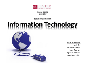 Financial Analysis - Fisher College of Business
