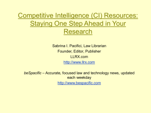 What is Competitive Intelligence Research?