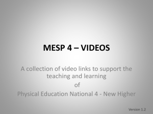 MESP video (1) - Speyside High School
