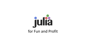 Julia - Meetup