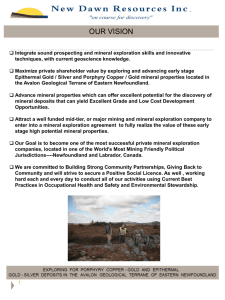 Butler's Pond Copper–Gold Property Equity Investment Opportunity