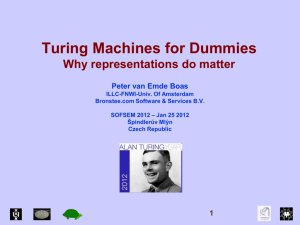 Turing Machines for Dummies