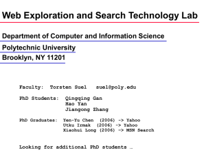 Web Exploration and Search Technology Lab