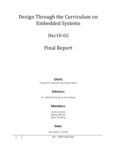 Final Design Report - ECpE Senior Design