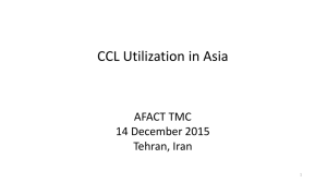 CCL Utilization in Asia