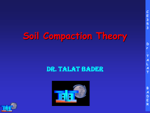 Compaction of Soils (I)