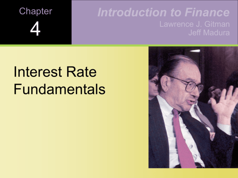 Interest Rate Fundamentals