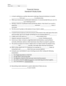 Standard 3 & 4 Test - Jenks Public Schools