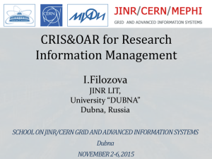 CRIS&OAR for research information management