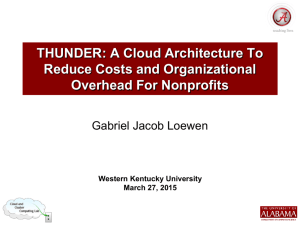 Lecture 11 - THUNDER: A Cloud Architecture To Reduce Costs and