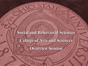 College of Social & Behavioral Sciences