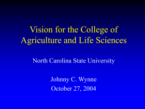 Enrollment – Fall 2002 - College of Agriculture and Life Sciences