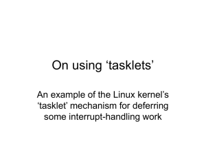 Linux 'tasklets'