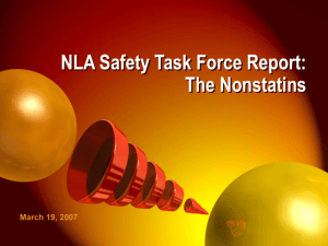 Non-Statin Safety - National Lipid Association