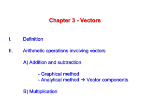 Chapter 3 - Vectors