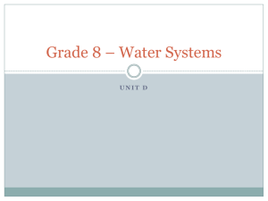 Grade 8 – Water Systems